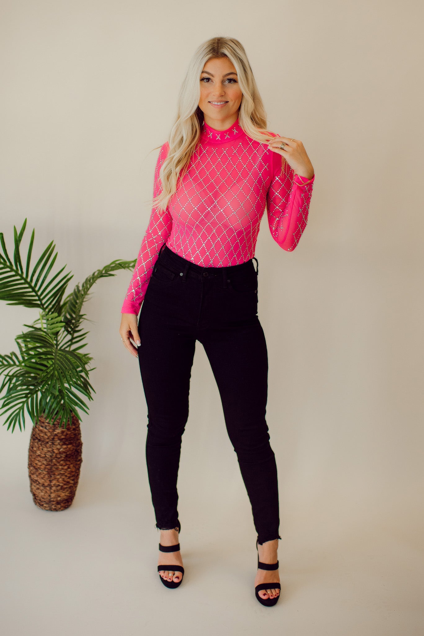 Raya Bodysuit (Hot Pink)