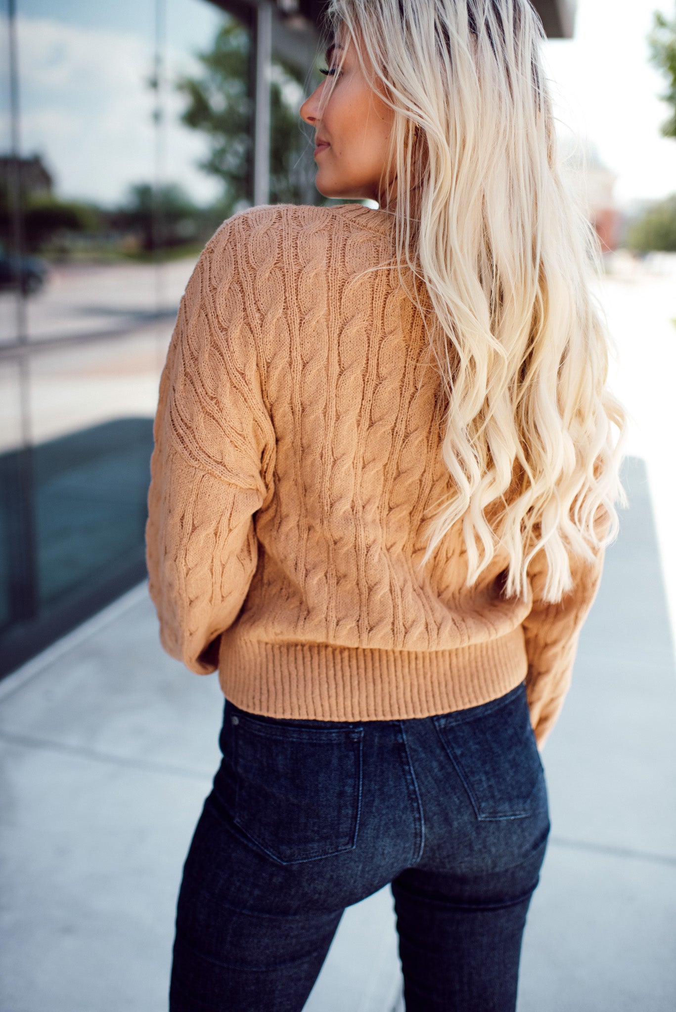 Lorelei Cable Knit Sweater (Khaki)
