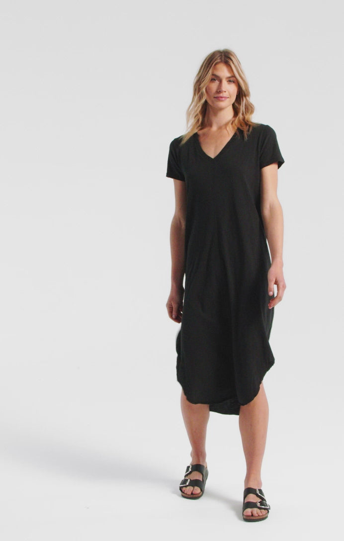 Z Supply Pocket Tee Reverie Dress (Black)