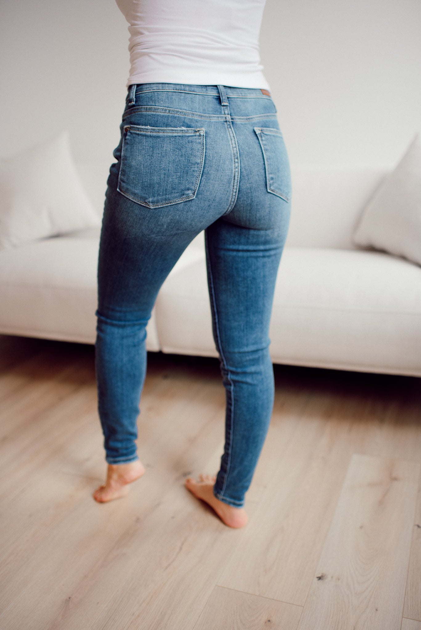 Judy Blue Alyssa Skinny Denim Jeans (Medium Wash)