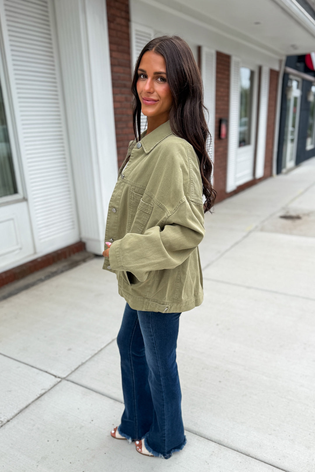 Cooler Days Jacket (Light Olive)