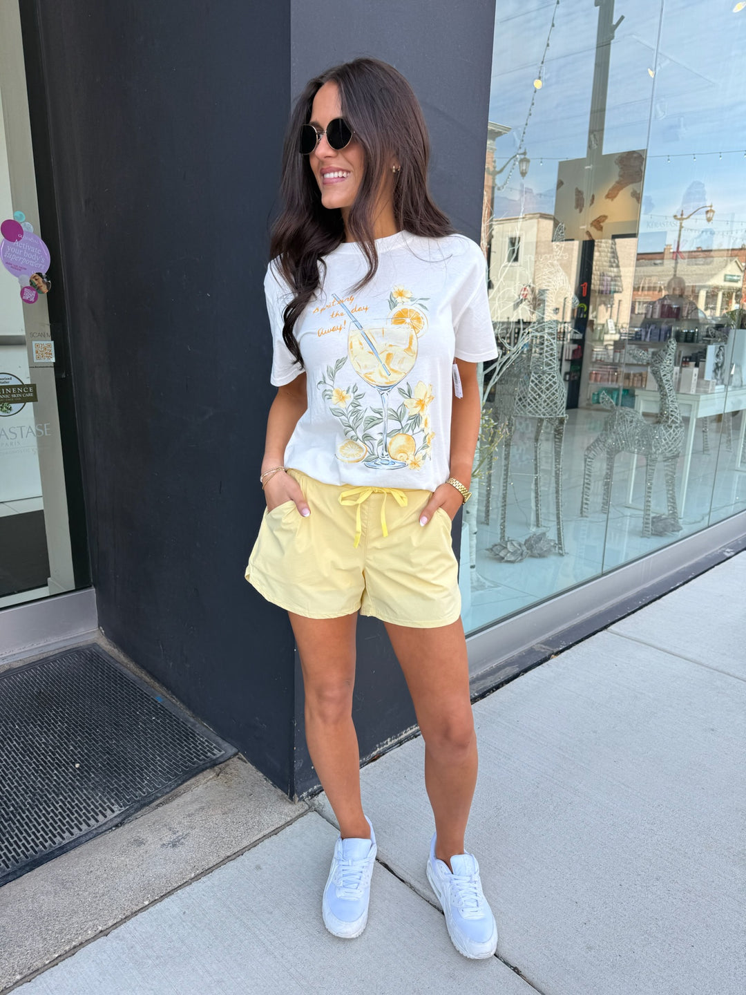 Mono B Casual Day Shorts (Yellow Glow)