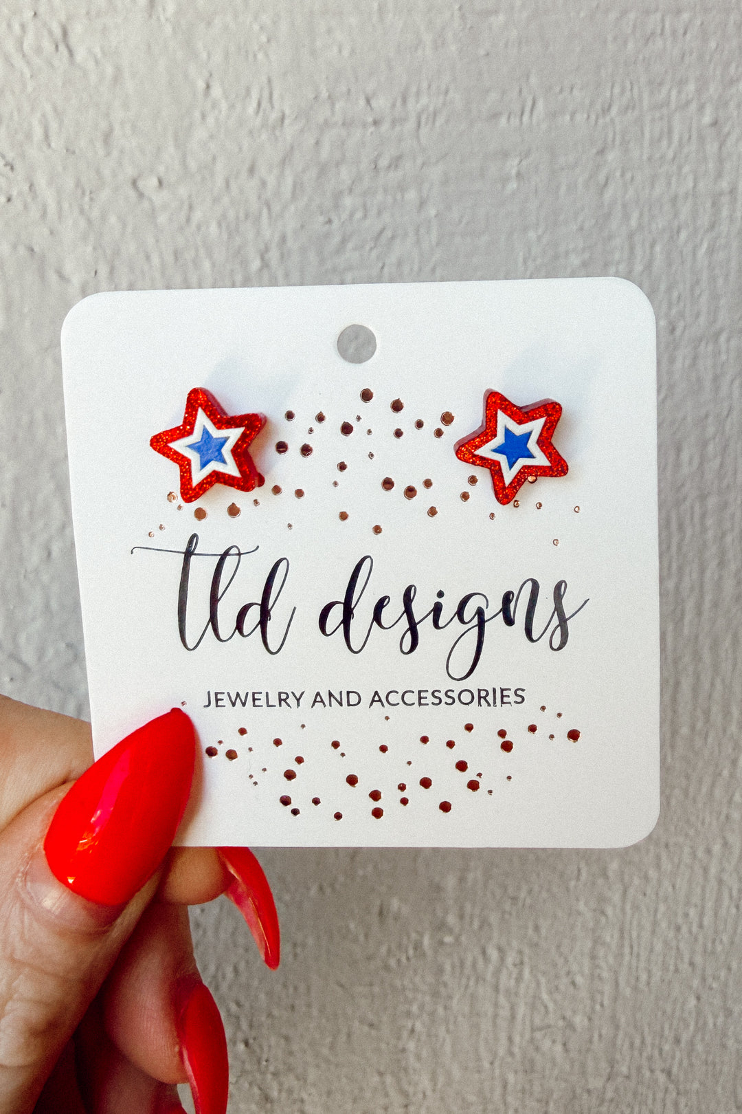 USA Star stud Earrings