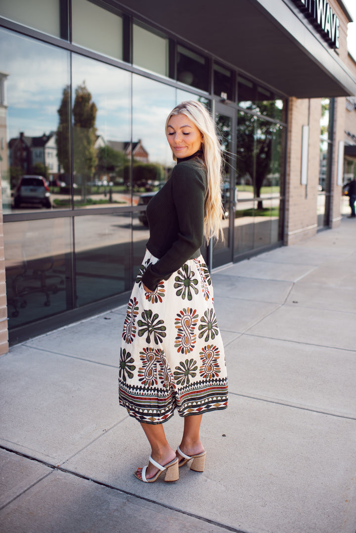 Winslow Midi Dress (Olive)
