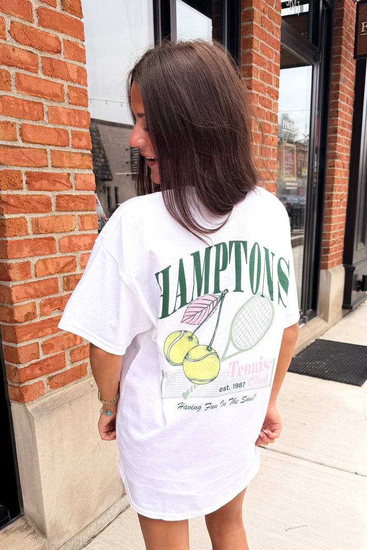 Hamptons oversized tee (white)