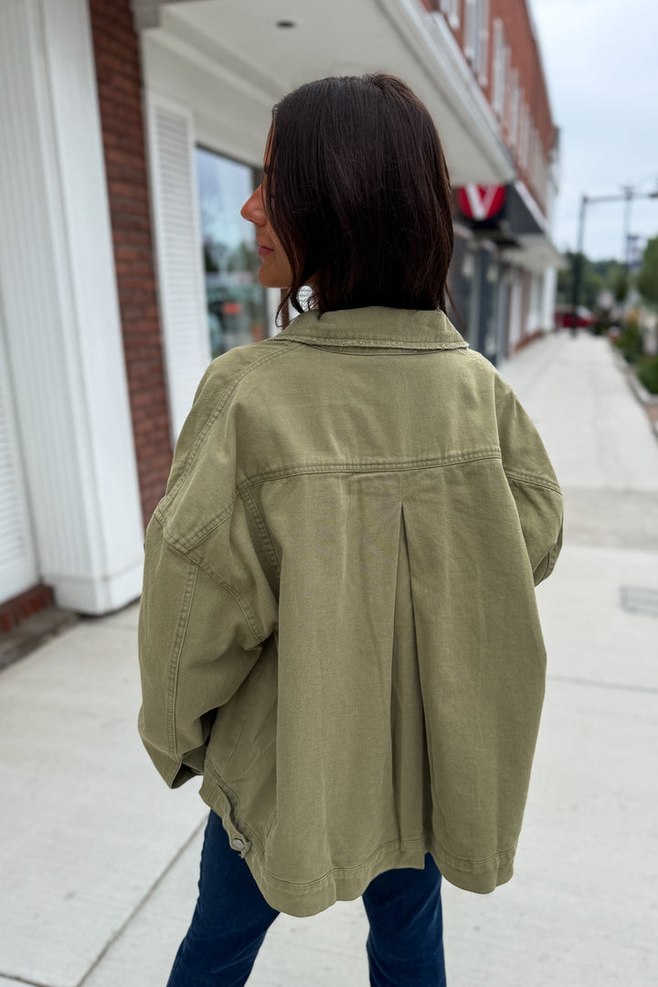Cooler Days Jacket (Light Olive)