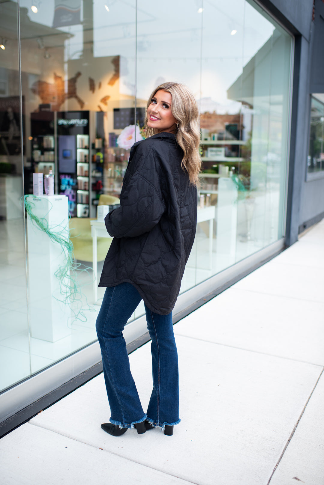 The Sutton Quilted Jacket (Black)