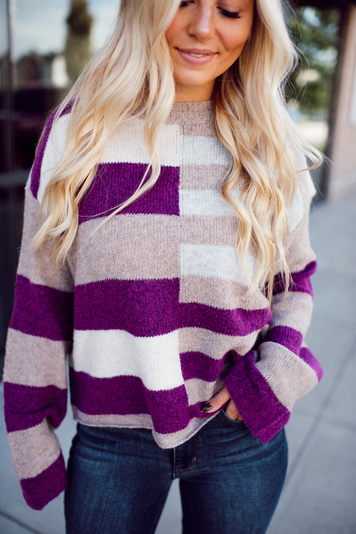 Cider Season Sweater (Plum)