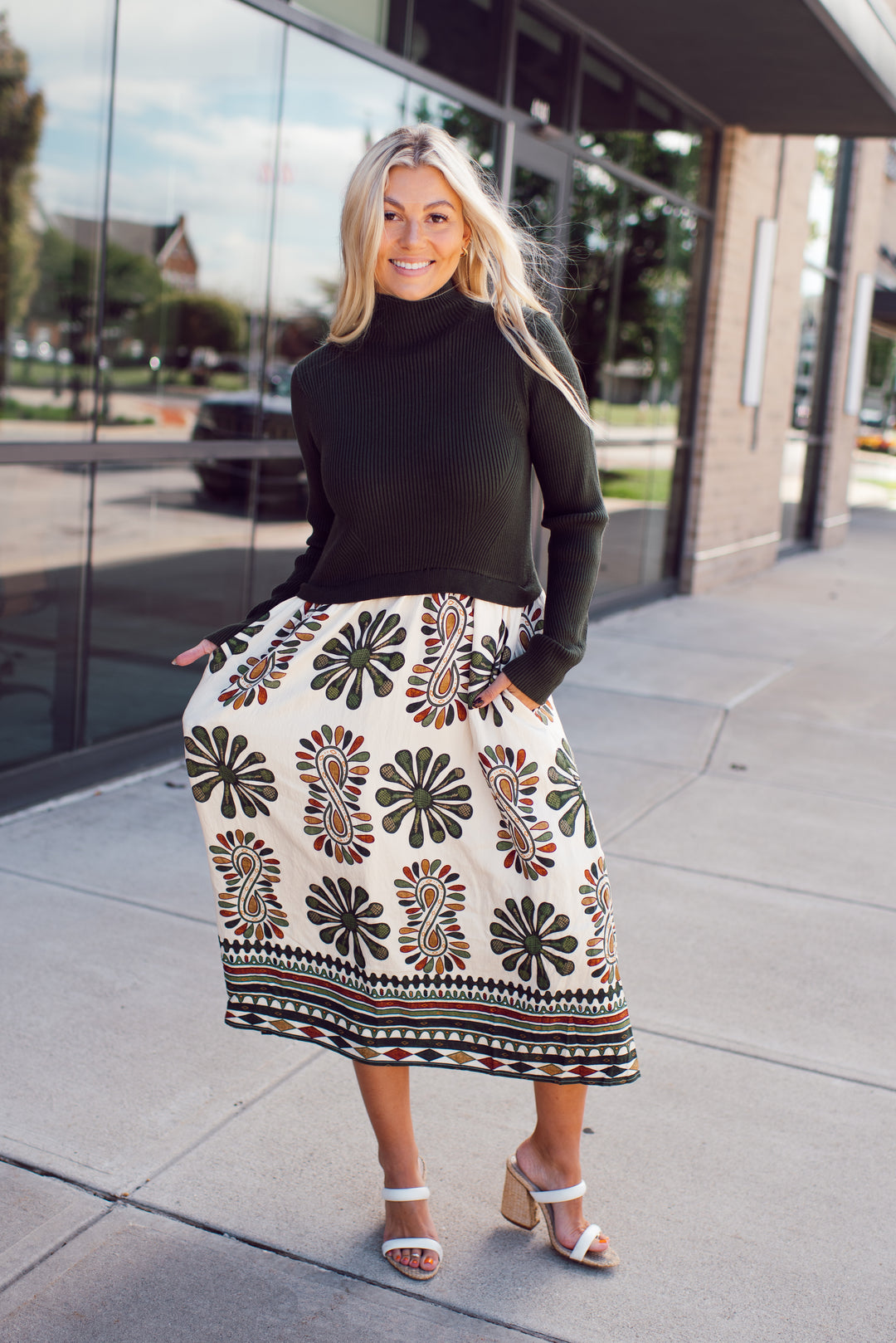Winslow Midi Dress (Olive)