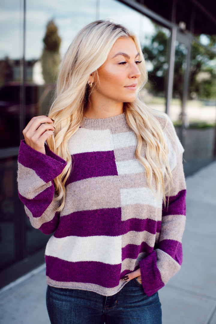 Cider Season Sweater (Plum)