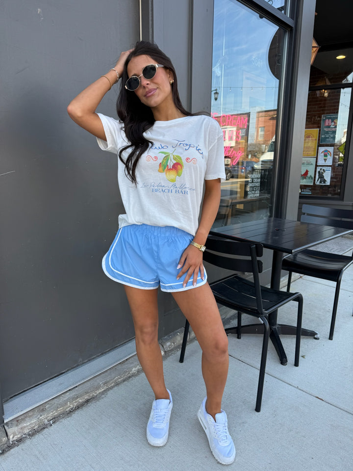 Flex Flow Active Shorts (Denim)