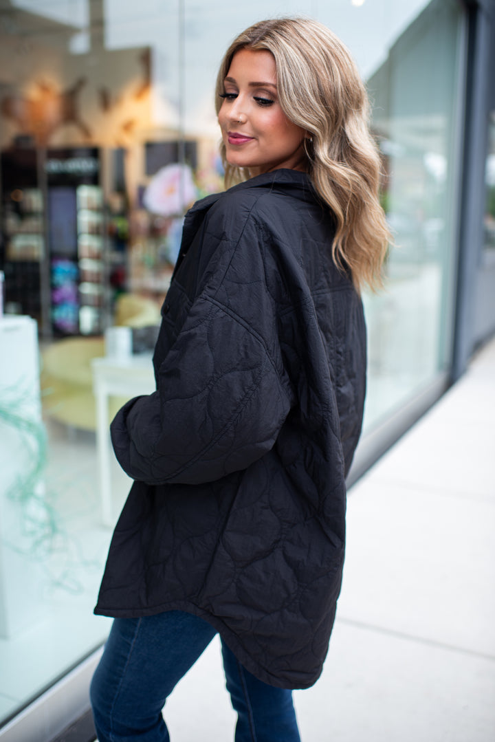 The Sutton Quilted Jacket (Black)
