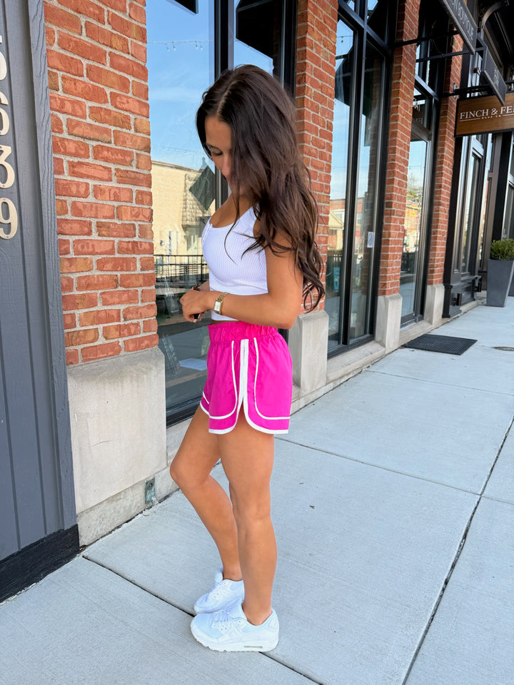 Flex Flow Active Shorts (Pink)