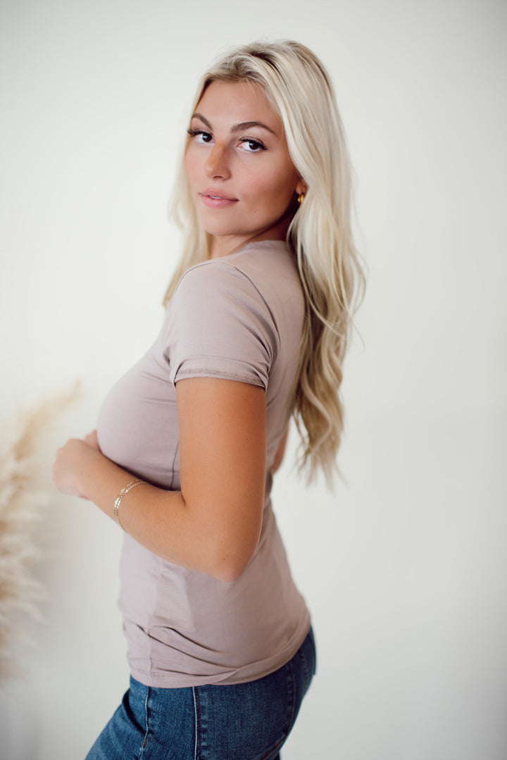 Haven Cotton V-Neck (Sand)