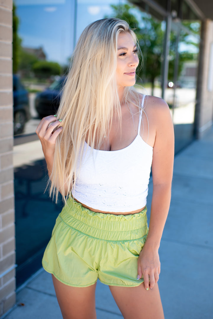 Cutting Loose Active Shorts (Lime)