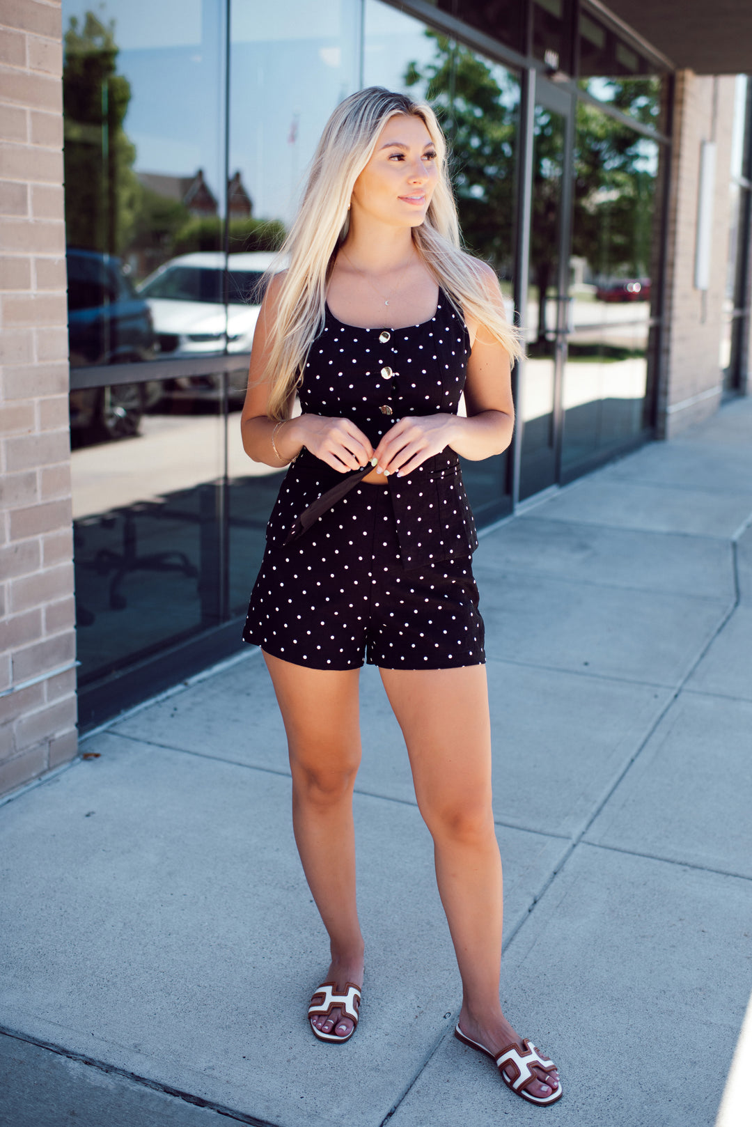 Dots For Days Tank (Black)