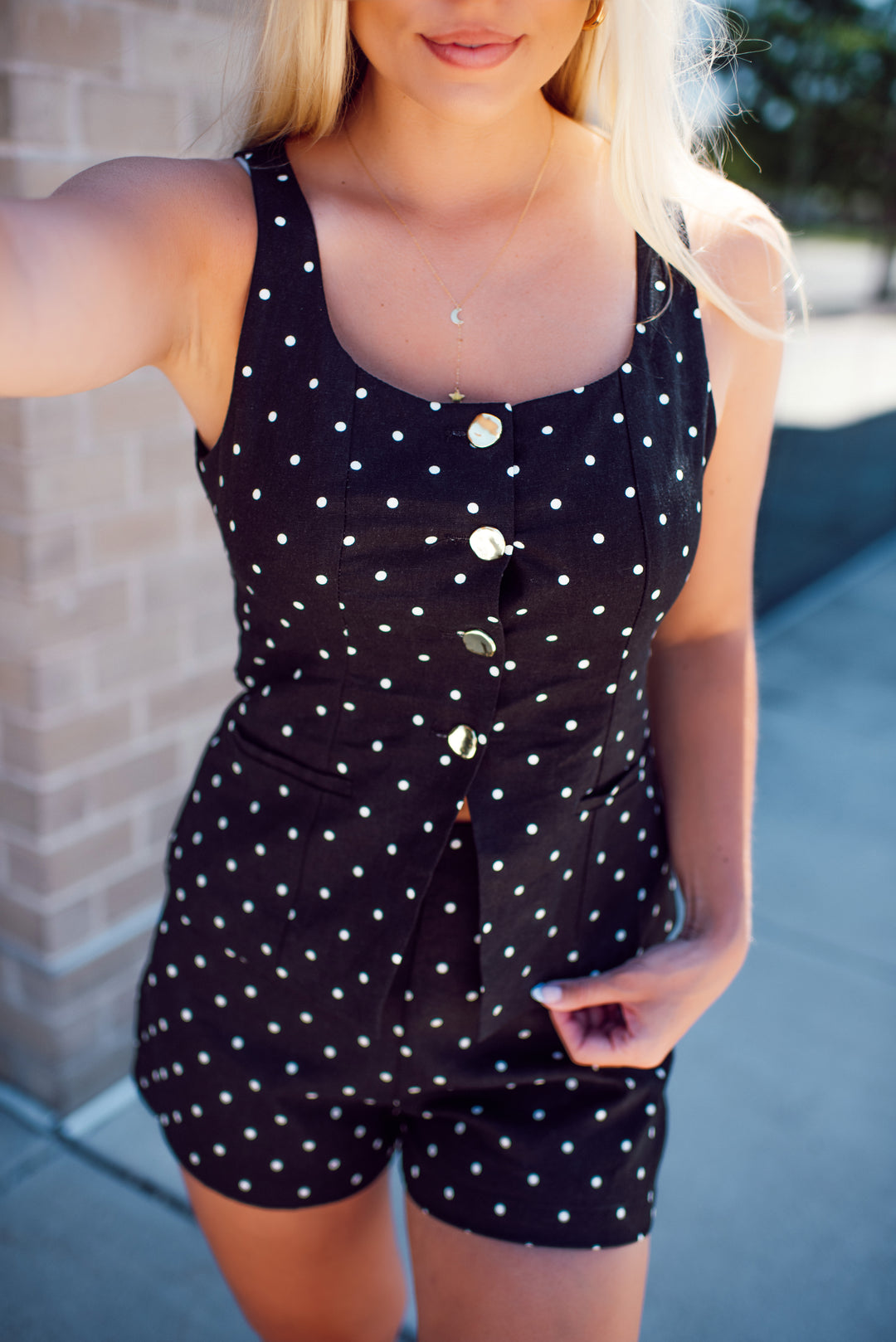 Polka Party Shorts (Black)