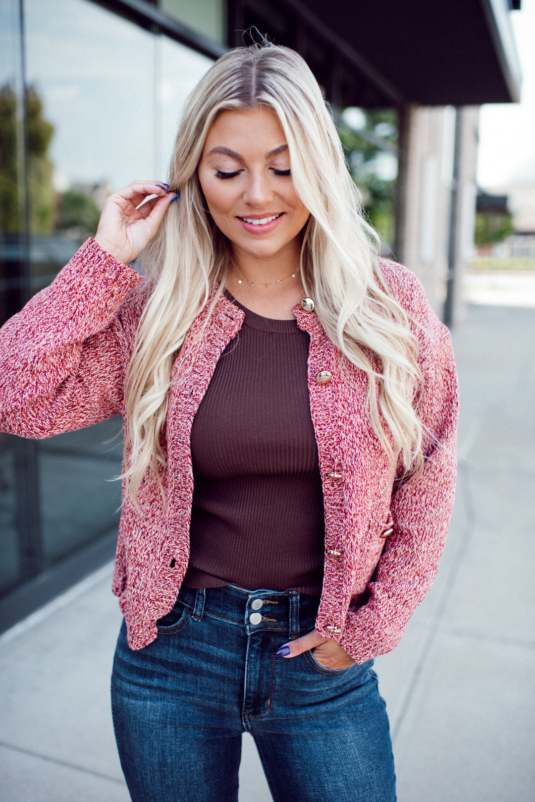 Practical Magic Cardigan (Red)