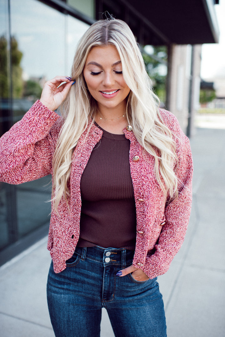 Practical Magic Cardigan (Red)