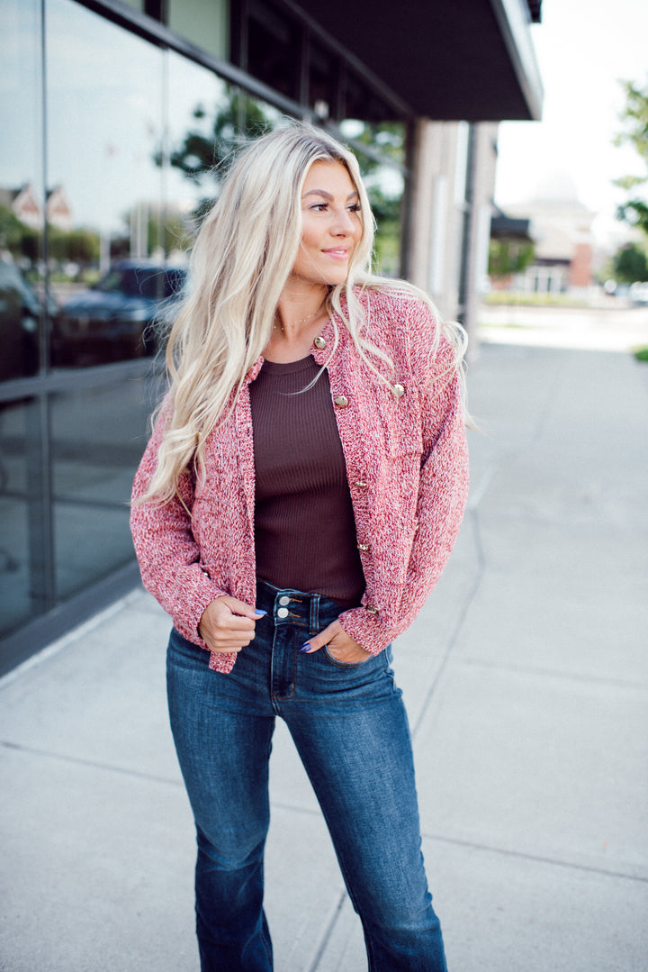 Practical Magic Cardigan (Red)