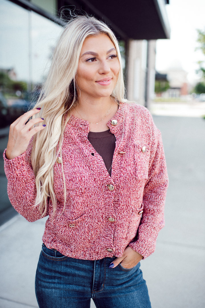 Practical Magic Cardigan (Red)
