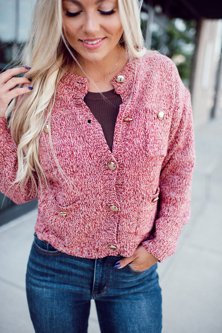 Practical Magic Cardigan (Red)