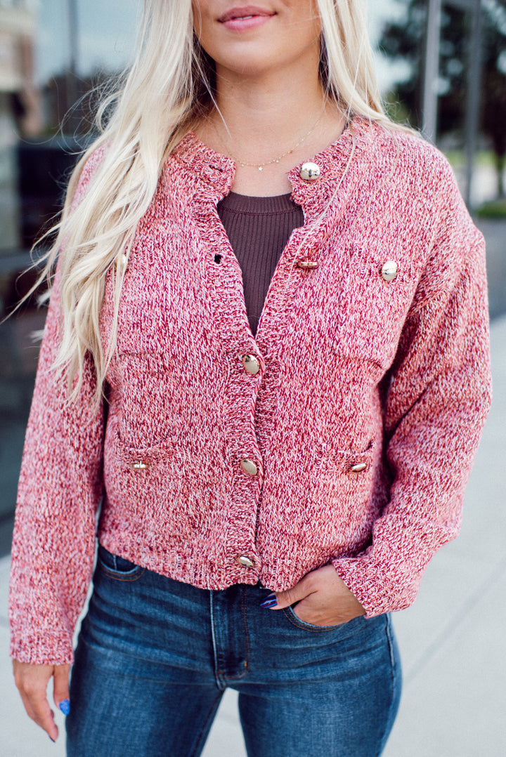 Practical Magic Cardigan (Red)