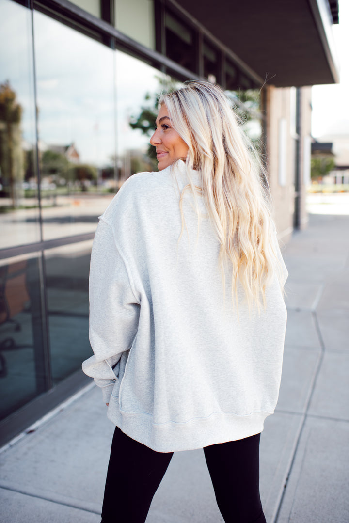Ohio Reversible Mock Neck (Grey)