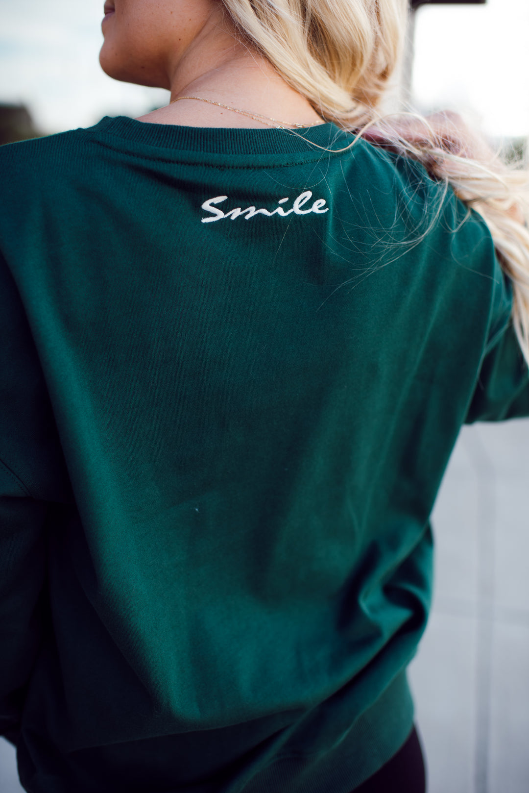 Happy As Can Be Sweatshirt (Hunter Green)