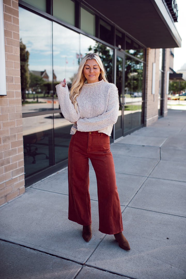 Lacey Sweater (Oatmeal)