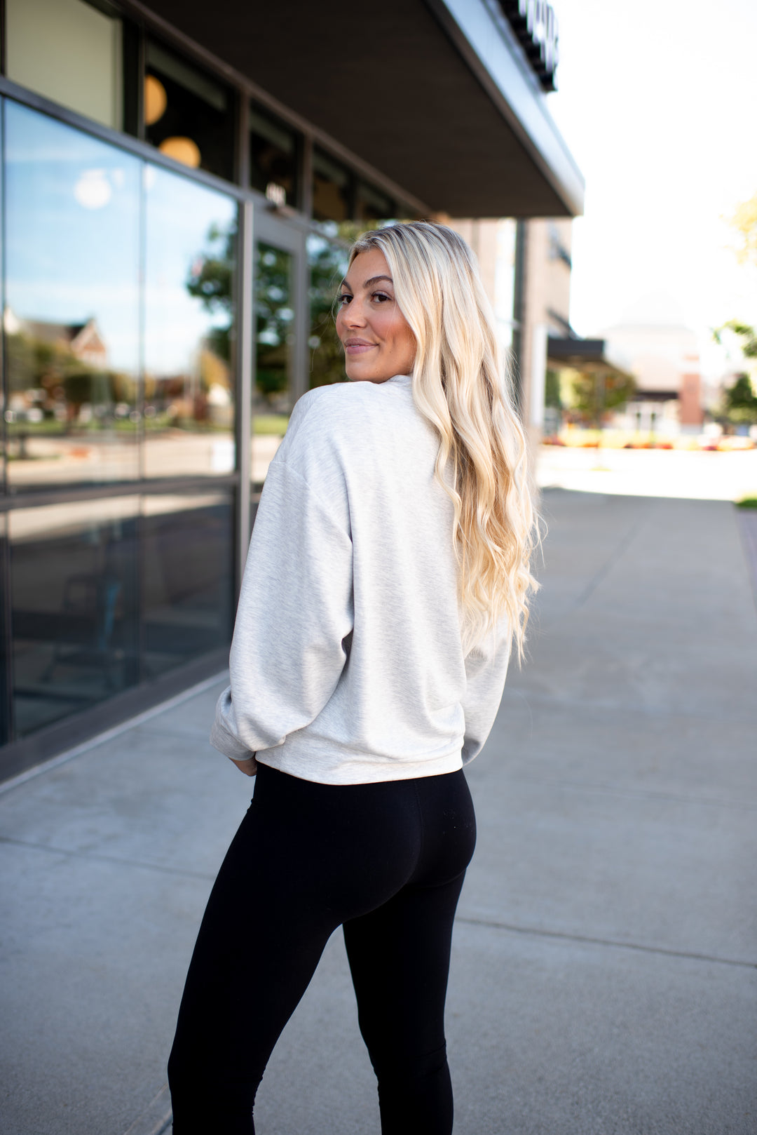 Loungin' in Luxe Top (Heather Grey)