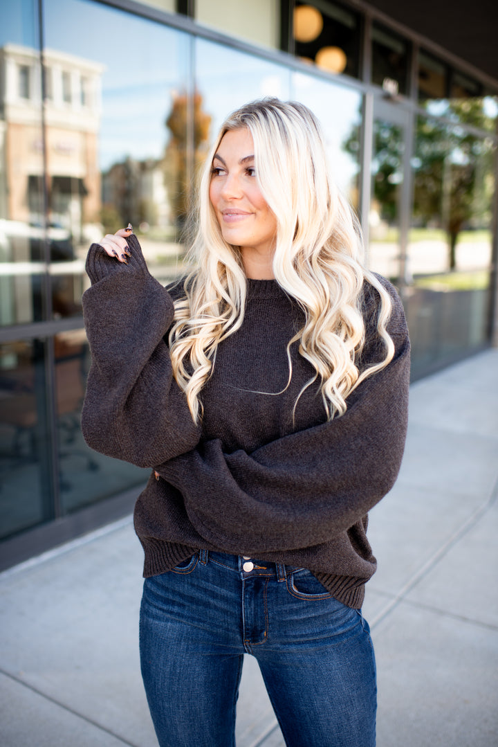 The Taylor Crewneck Sweater (Brown)