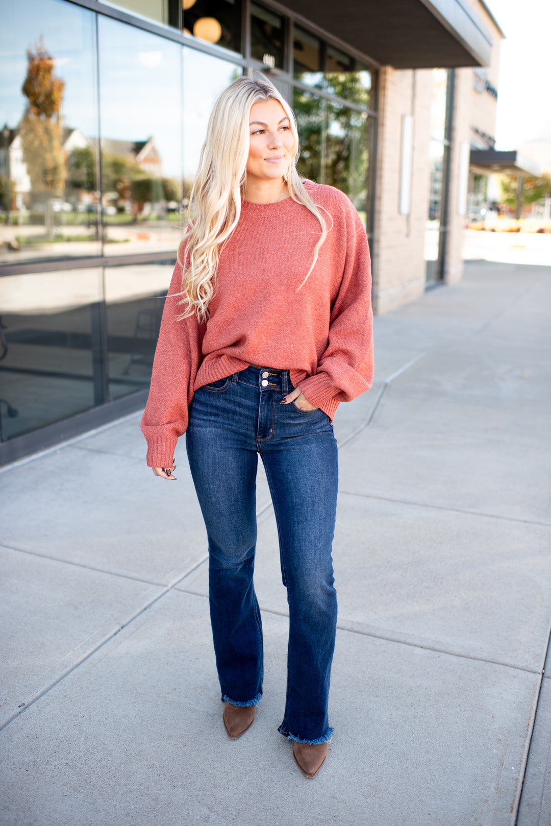 The Taylor Crewneck Sweater (Ginger)