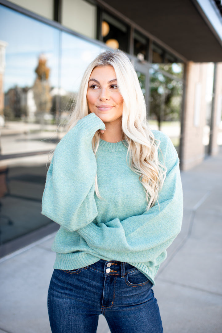 The Taylor Crewneck Sweater (Sage)
