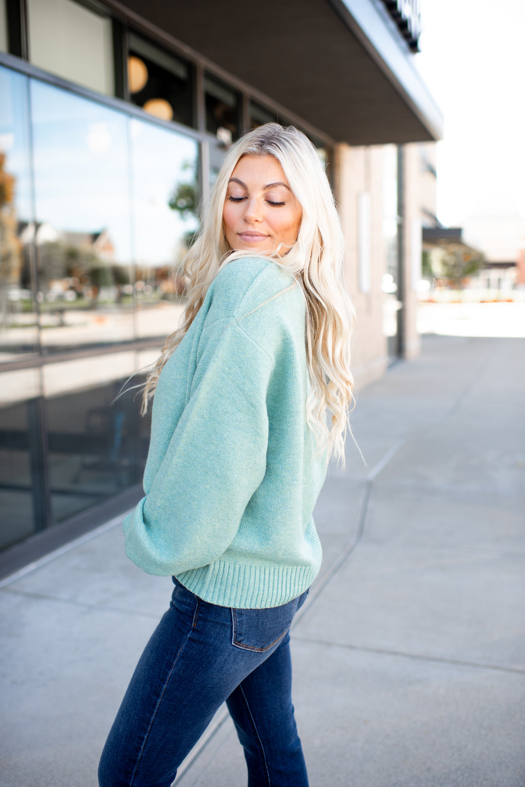 The Taylor Crewneck Sweater (Sage)