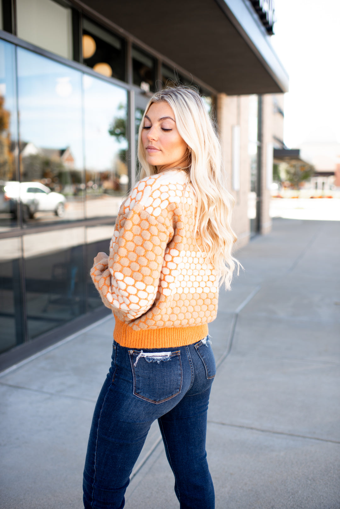 Hazel Honeycomb Sweater (Brown)