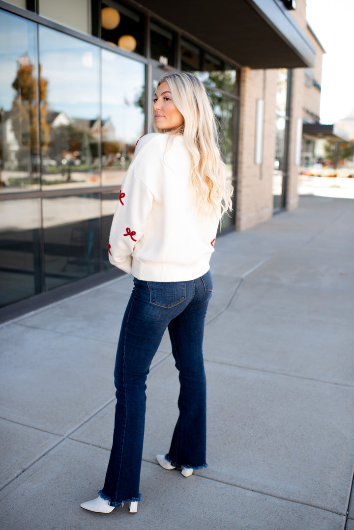 Tied With Love Sweater (Cream)