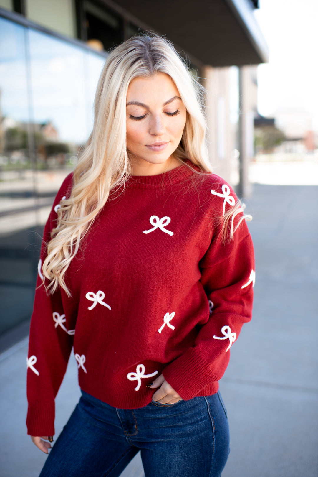 Tied With Love Sweater (Red)