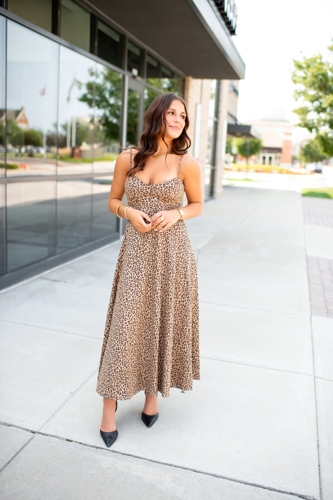 Leopard Love Midi Dress