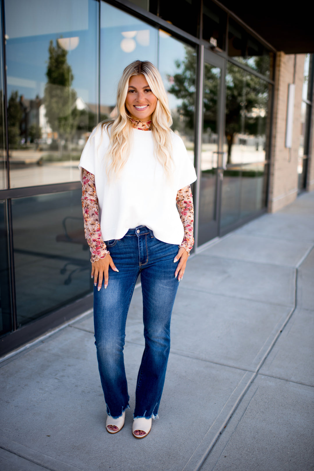 Soft Spell Sweater Top (Ivory)