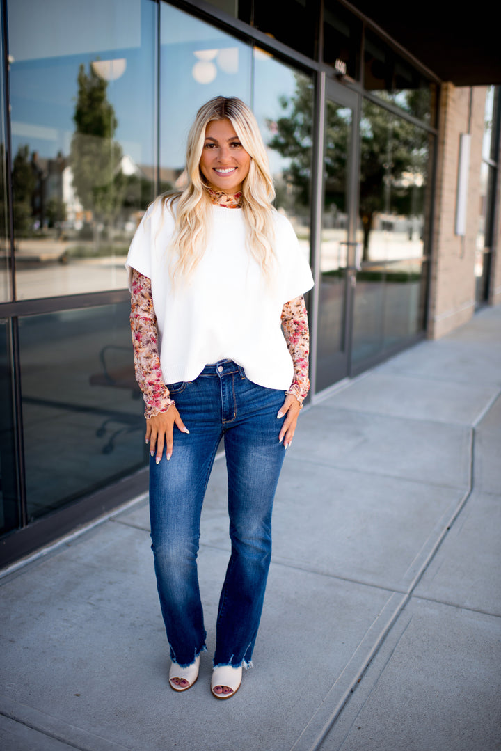 Soft Spell Sweater Top (Ivory)