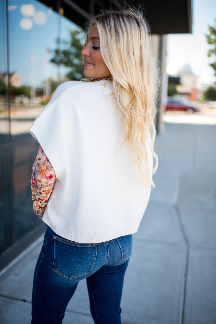 Soft Spell Sweater Top (Ivory)