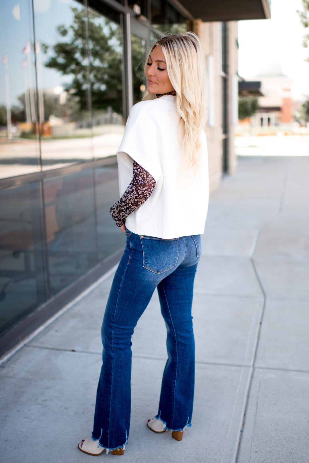 Soft Spell Sweater Top (Ivory)