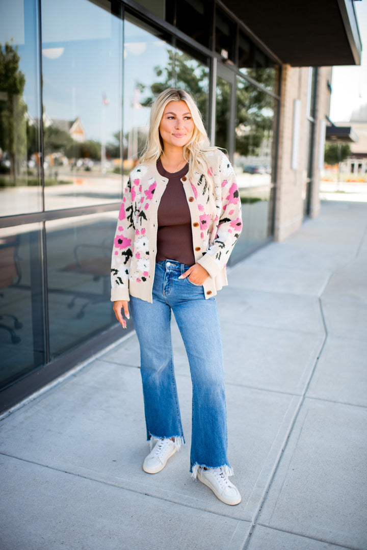 Blush & Bloom Sweater Cardigan