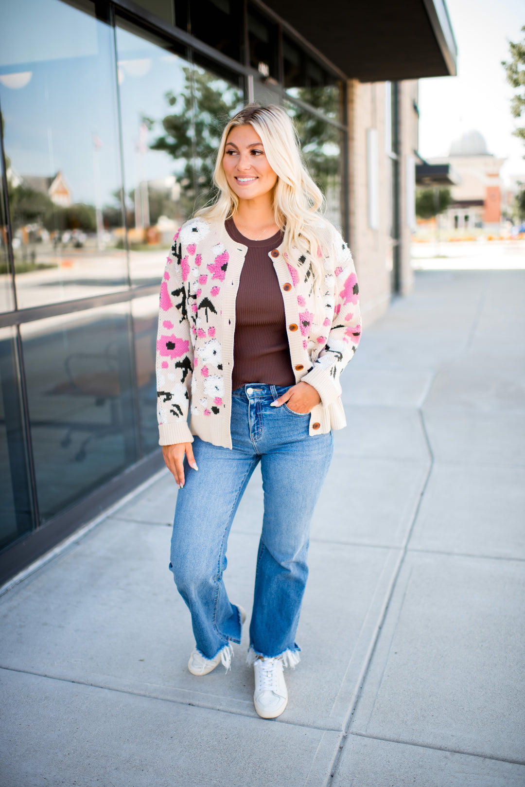 Blush & Bloom Sweater Cardigan