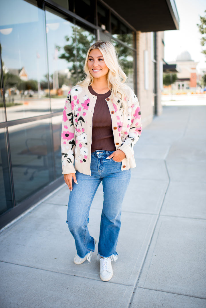 Blush & Bloom Sweater Cardigan