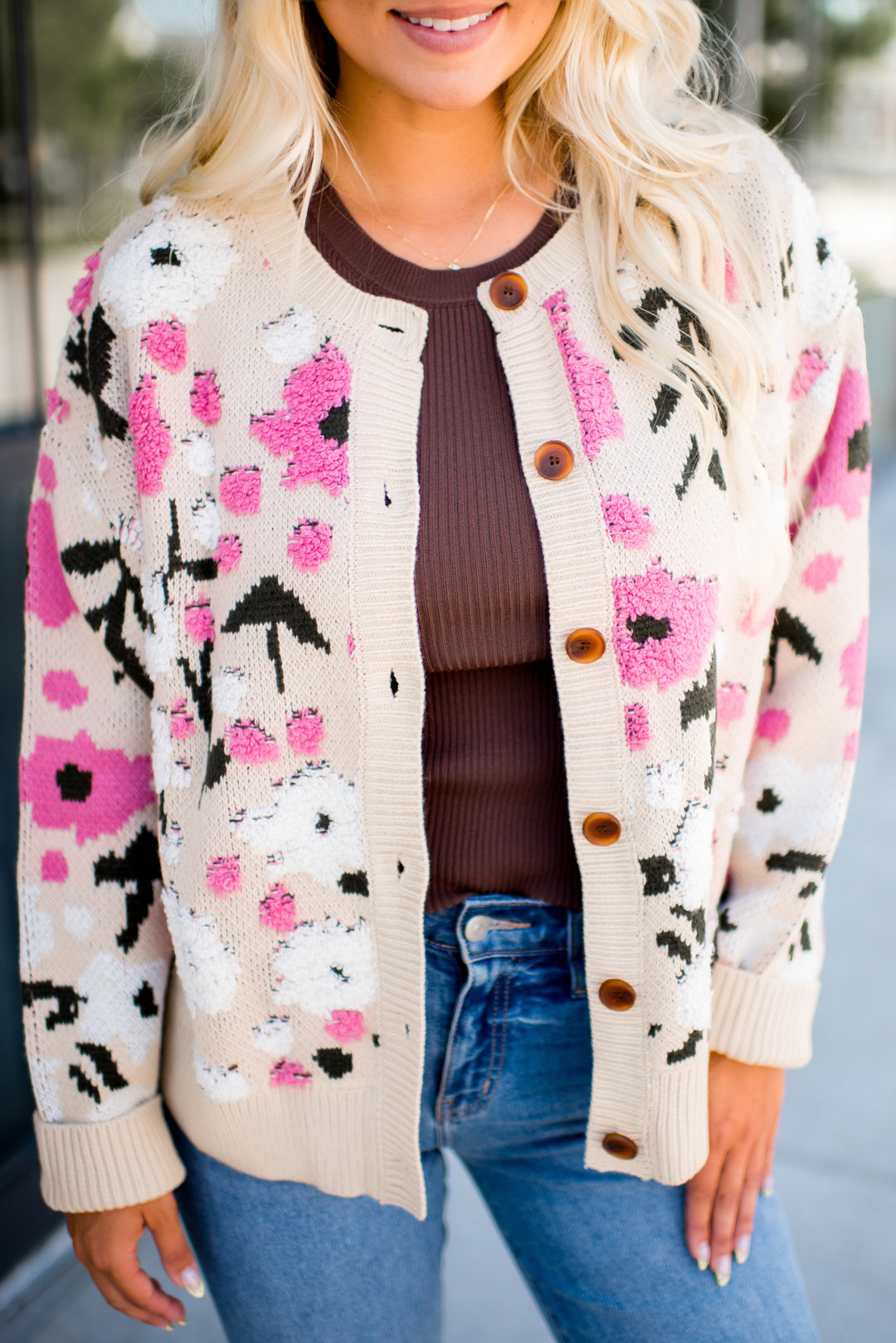 Blush & Bloom Sweater Cardigan