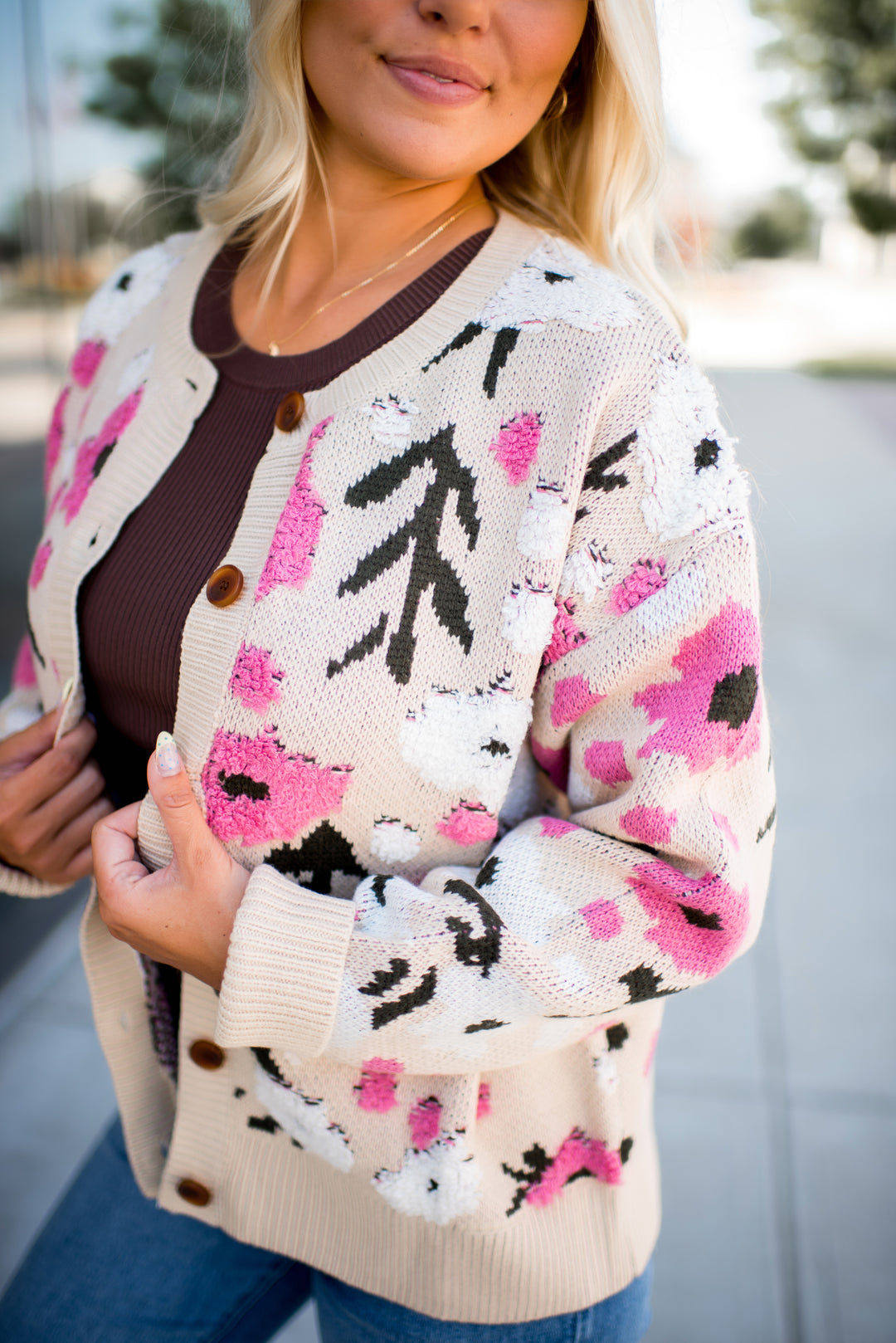 Blush & Bloom Sweater Cardigan