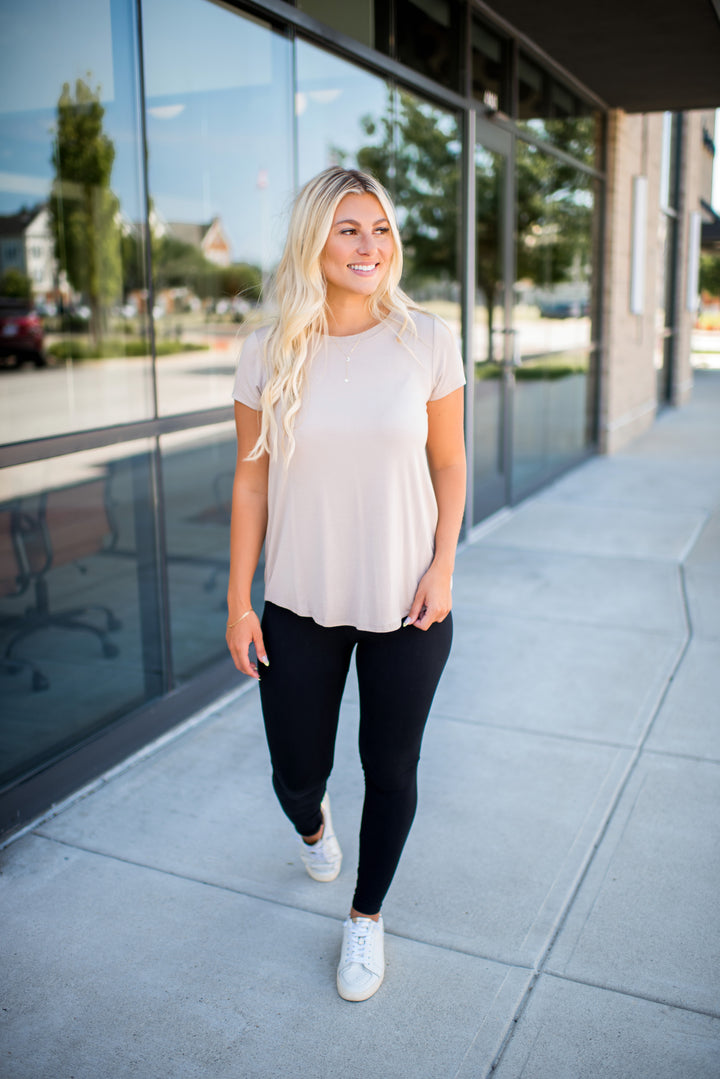 Easy Does It Tee (Ash Mocha)