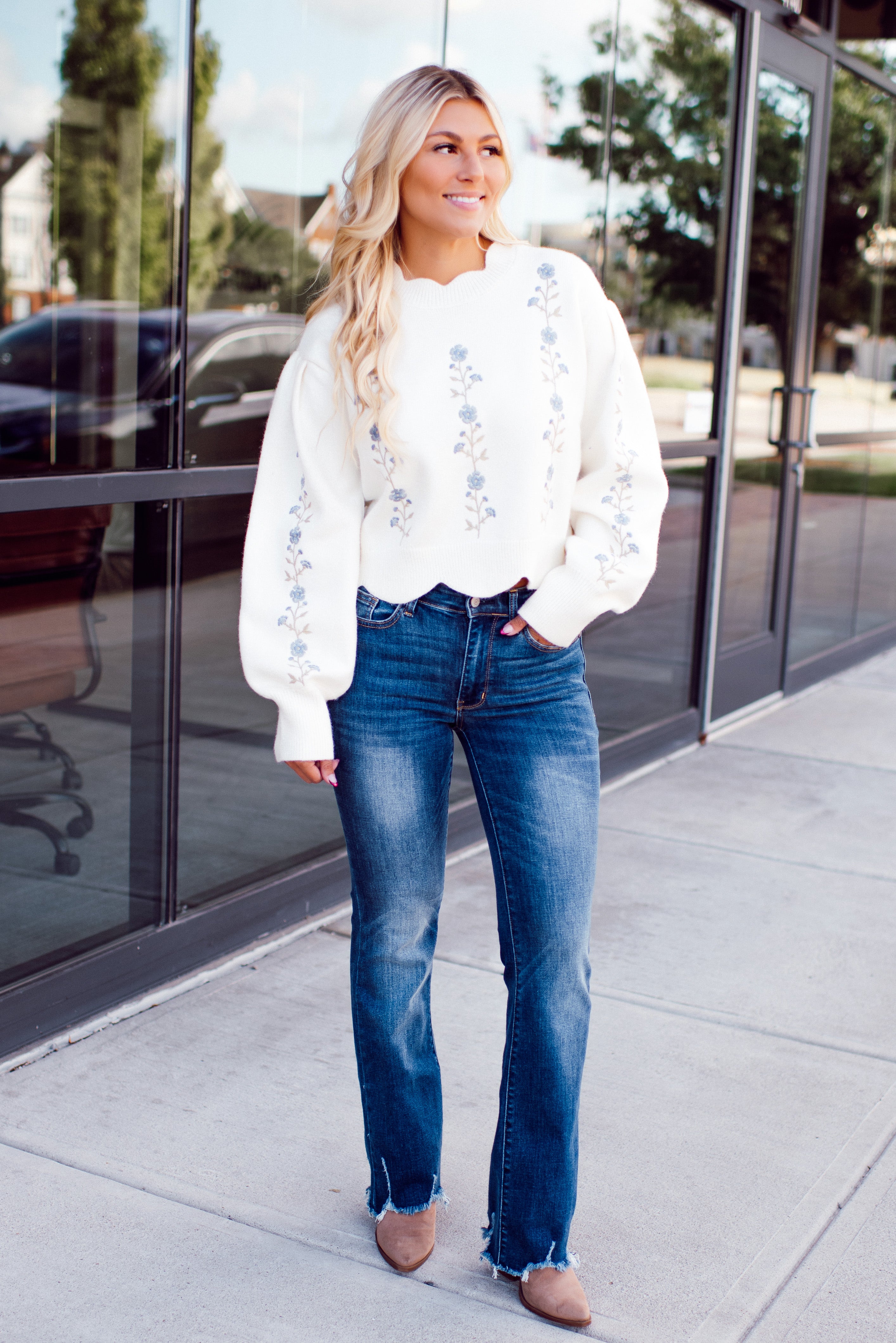 PREORDER 9.15.26 Florence Sweater (Cream) – Blue Layne Boutique